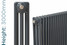NF3-A-3000-TH - Infinity Anthracite 3 Column Radiator 17 Sections H3000mm X W806mm NF3-A-3000-TH - Infinity Anthracite 3 Column Radiator 17 Sections H3000mm X W806mm
